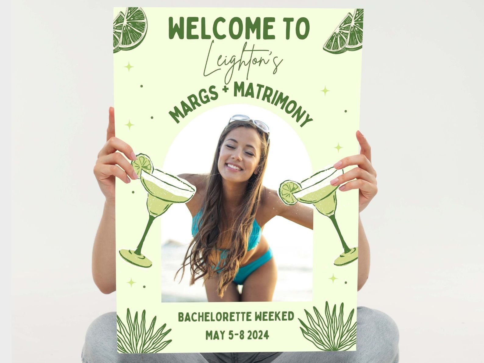 Margs and Matrimony Bachelorette Party Welcome Sign