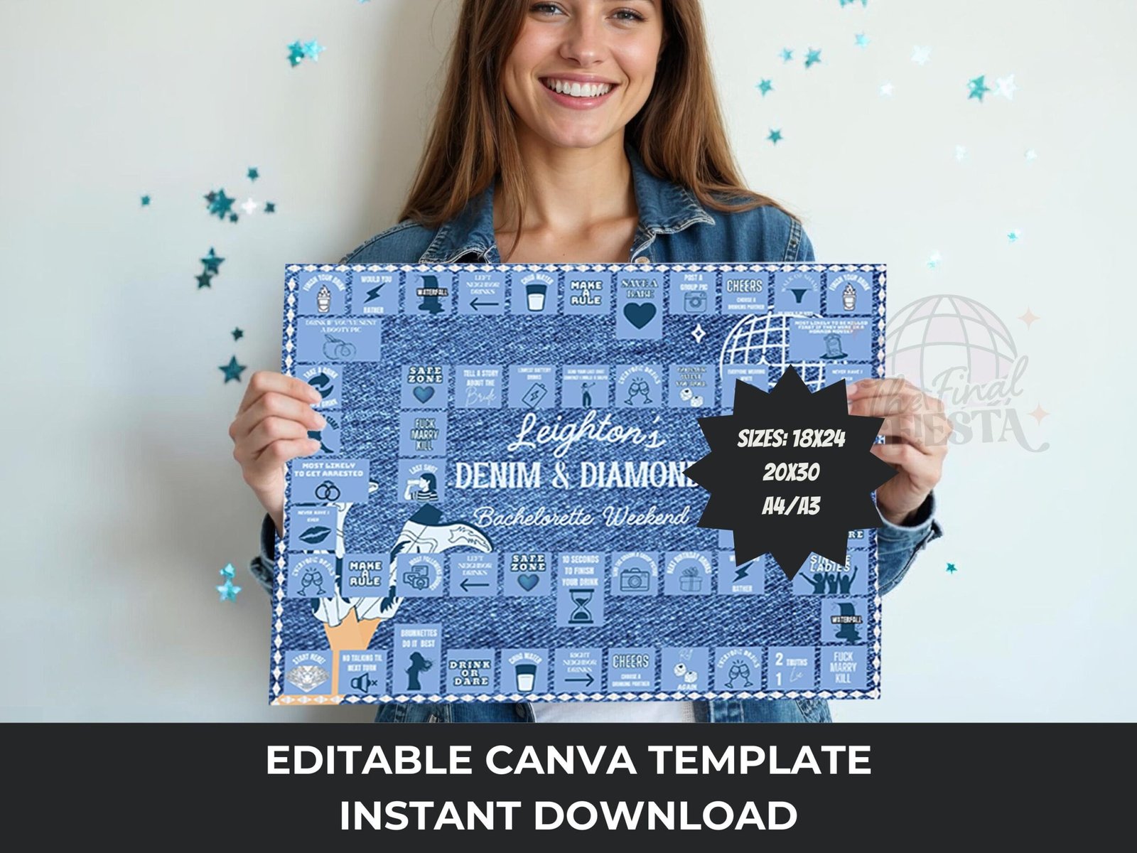 Denim and Diamonds Bachelorette Party Game