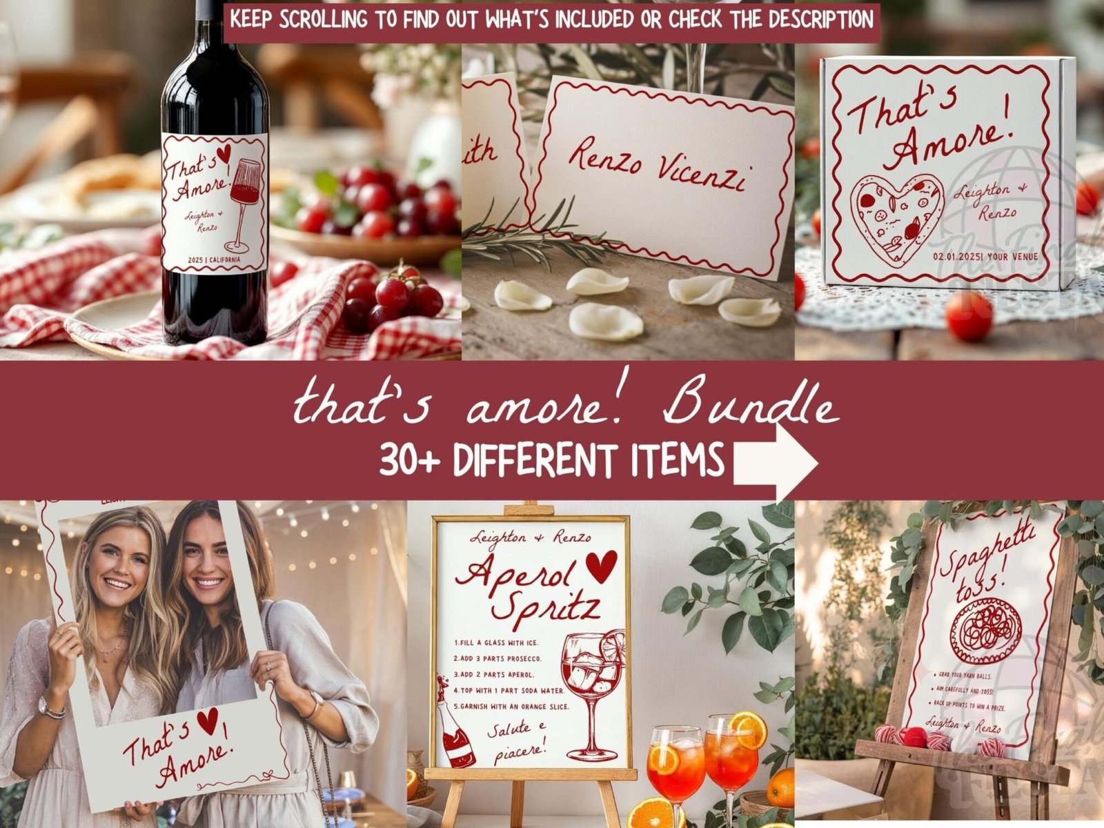 That's Amore Bridal Shower Bundle - Image 2