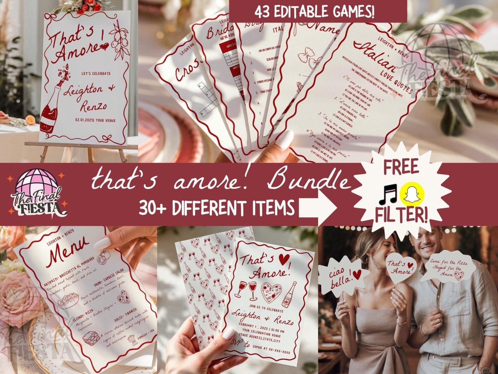 That's Amore Bridal Shower Bundle