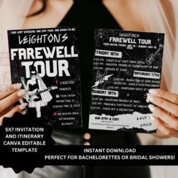 Last Splash Bachelorette Editable Party Games